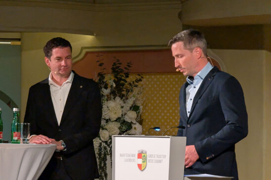 Bgm. David Berl mit Verkehrsexperten Bernhard Fürst